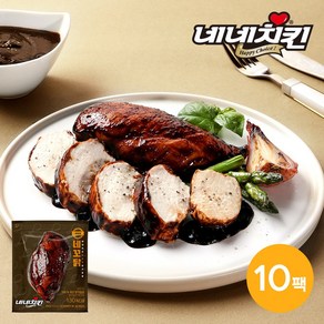 [네네치킨] 네꼬닭 짜장맛 닭가슴살 100g, 10개