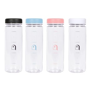 오늘의 쉼표 에코젠 보틀 500ml 생분해 바이오 플라스틱 물병 BPA FREE 뜨거운 음료 물 냉동 아이스 핫, 화이트