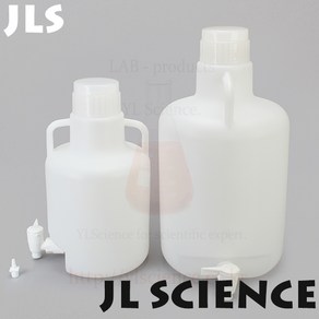 (JLS) 원형증류수통 원형하구병 HDPE재질 5L~20L Caboy 증류수보관통 플라스틱하구병, 5L