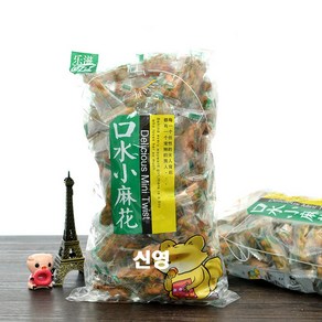 <킹콩푸드>참깨맛 쑈마화 미니 꽈배기 참깨플레이버 중국식품 460g, 5개