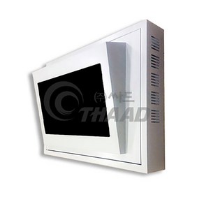 CCTV 22인치 모니터 벽부형 함체 TD-R220 일체 노출형 경사 렉 시건장치 녹화기 보호장비, 1개