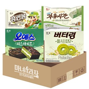 해태 피스타치오 뇌절 간식 4종 오예스 버터링 홈런볼 자유시간, 43g, 1개