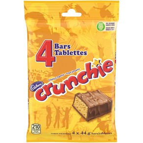 Cadbuy Cunchie Chocolate Candy Bas 4 Count Impoted fom Canada 캐드버리 크런치 초콜릿 캔디 바 4개 캐나다 수입, 1.81kg, 1개