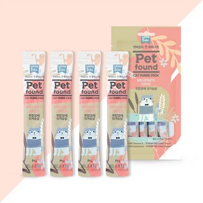 펫파운드 캣 퓨레스틱 닭가슴살 연어 14g x 4p x 1개(1봉) 고양이간식 스틱모음, 닭가슴살 (14gx4p)  9봉, 4개