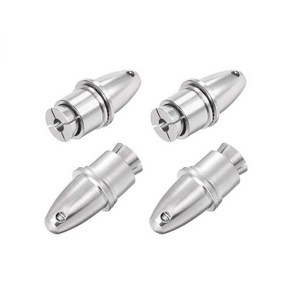 uxcell 4PCS RC 비행기 스피너 프로펠러 어댑터 샤프트 브러시리스 모터용 세이버3mm 구경 5mm 출력축, 4개