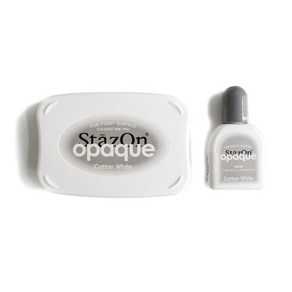 츠키네코 스테이즈온 StazOn opaque 유성 가죽 유리 비닐 도자기 잉크패드, sz-110