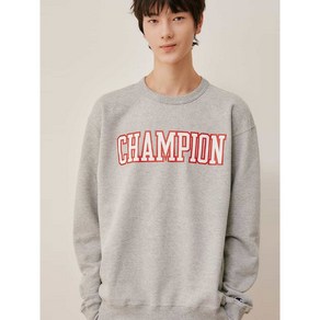 챔피온 Champion 남녀공용 빅로고 Poweblend 기모 크루넥 그레이 CKTS2F302G2