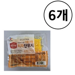 CJ 하선정 꼬들꼬들 단무지, 6개, 200g