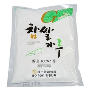 금보종합식품 찹쌀가루 500g 식품 > 신선식품 쌀/잡곡류 혼합곡/기타곡류, 1, 1