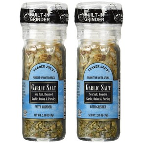 Tade Joe's Galic Salt with Ginde 2-Pack Tade Joe's 마늘 소금(그라인더 포함) 2팩, 1개, 589.67g