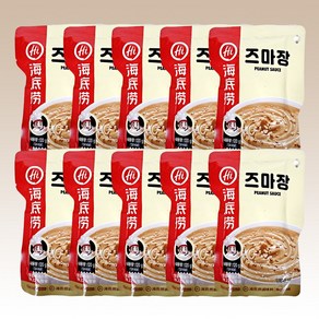 하이디라오 즈마장 120g x 10개/중국 마라 훠궈 땅콩소스, 10개