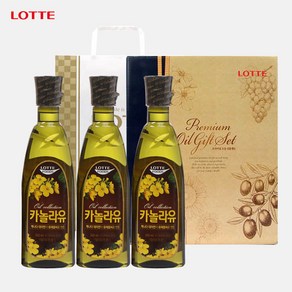 명절선물세트 카놀라유 500mlx3P/오일선물세트/롯데선물세트, 1세트, 500ml