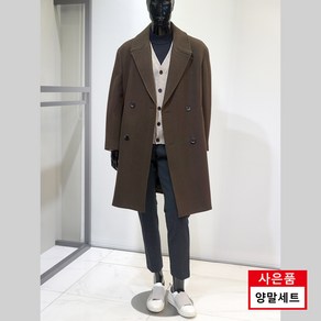 [파렌하이트] 24FW 브라운 오버핏 더블 버튼 코트 FJL7352 / 양말 핸드크림 증정