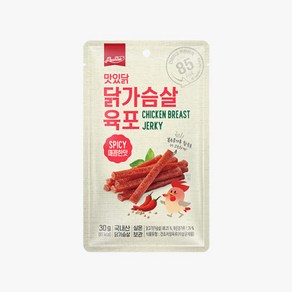 맛있닭 닭가슴살 육포 매콤한맛, 12개, 30g