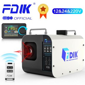 차량용 무시동히터 이동식 캠핑 온풍기 FDIK 휴대용 디젤 히터 12V 220V 5KW 올인원 LCD 차고 유사 Websato Ebespache 난방 팬 에어 판다 M, 1개