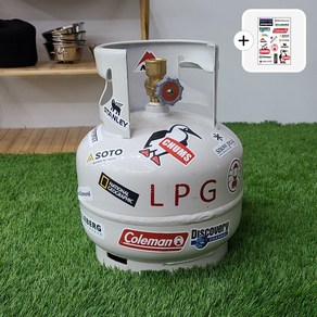 3kg 가스통 캠핑 3키로 LPG 가스통 (스티커증정), 1개