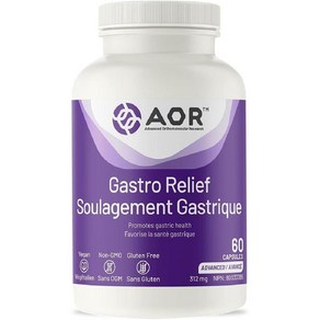 AOR - Gasto Relief 312mg 60 Capsules, 1개, 60정