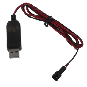 1M USB ~ 4.2V 1A SM 2.54mm USB 충전기 케이블 3.7V 충전식 배터리 팩 RC 항공기 헬리콥터 장난감을위한 LED, lnp, 1개