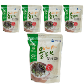 바다샘 올리브 김가루, 5개, 60g