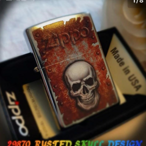 지포라이터 29870 RUSTED SKULL DESIGN 지포라이타 지포 지프라이터