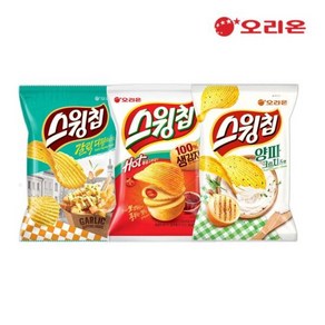 [오리온]스윙칩3종세트(17봉 양파크림치즈5+고추장6+갈릭디핑6), [오리온]스윙칩3종세트(17봉, 양파크림치즈5+고추장6
