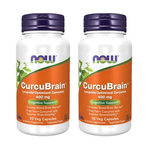 나우푸드 Now Foods CucuBain Cognitive Suppot 커큐브레인 인지능력 보조제 400 mg 50개입, 400mg, 50정, 2개