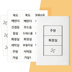다온조명 스위치 스티커 투명 라벨 네임스티커 방수 커버, 1개