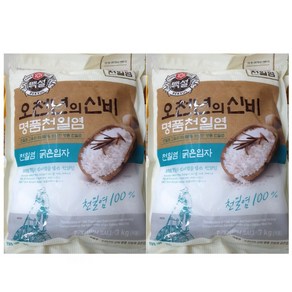 백설 오천년의 신비 명품천일염, 3kg, 2개