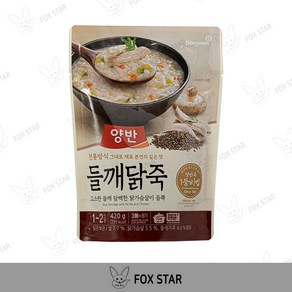 양반 들깨닭죽 파우치, 20개, 420g