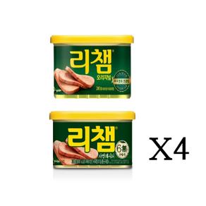 리챔 오리지널 200g x 4p + 자연레시피 200g x 4p, 1세트