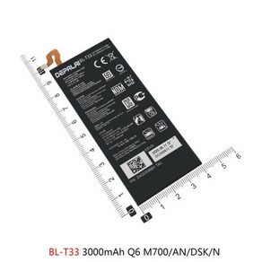 BL-T33 BL-T37 BL-T39 배터리 LG Q6 M700 Q Stylo4 Q710 G7 ThinQ G710 Q7 + LMQ610 휴대폰 배터리, 02 BL-T33, 1개