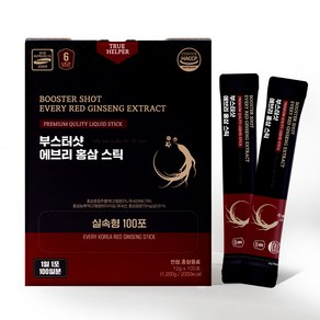 트루헬퍼 부스터샷 홍삼 정 스틱 6년근 대용량, 1박스, 1200mg