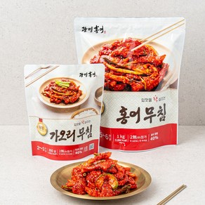 광명홍어 홍어무침 홍어회무침 가오리무침 간재미무침 매운단계 가능, 가오리무침 매운맛, 1개, 350g