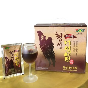 횡성더덕농장 농가직거래 횡성더덕진액 1박스 100%더덕 즙 90ml 60포