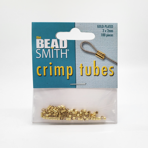 누름볼 크림프 튜브 Cimp Tubes 1.5mm 2mm 100개 골드 실버 블랙 액세서리 부자재, Gold Plate 2mm