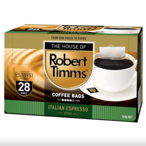 호주 로버트팀스 커피백 28개입 3종 Robet Timms Coffee Bags 28 pack, 2.이탈리안 에스프레소(28개입), 28개