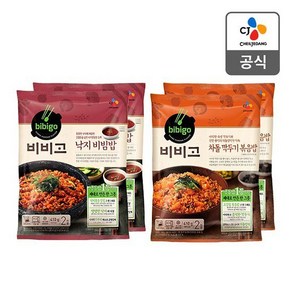 CJ 낙지비빔밥 410gx2봉 + 차돌 깍두기볶음밥 402gx2봉 [8인분], 없음, 상세설명 참조, 410g, 1개