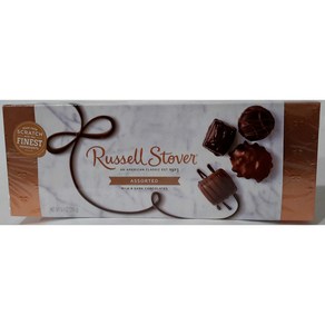 Russell Stove Assoted Milk and Dak Chocolates Russell Stove 모듬 밀크 및 다크 초콜릿 초콜릿 선물 상자 9.4온스(, 1개, 266g