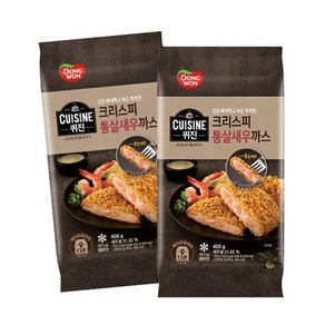 동원 퀴진 크리스피 통살새우까스 400g, 2개