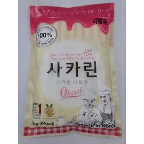 국내산 100% JMC 사카린 1kg 지퍼백포장 보관용이, 1개