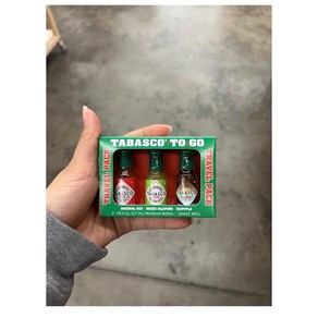 Tabasco To-Go Mini Tavel 타바스코 투-고 미니 트레블 1.8oz(37ml) 3팩, 37ml, 3개