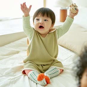 더맨디 아기 와플수면 봄 여름 가을 겨울 돌 수면조끼 신생아 유아 아동 잠옷