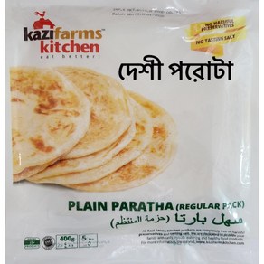 S. N. FOOD 냉동 플레인 파라타 FROZEN RUTI PARATHA PLAIN KAZI 400g/5장 (세일 4팩/총20장)