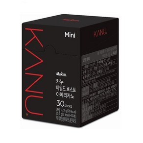 카누 마일드 로스트 아메리카노 원두커피믹스, 900mg, 30개입, 4개