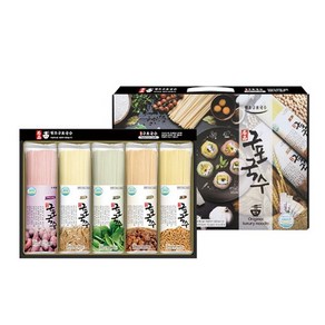구포국수 오색 국수 선물세트 (일반소면 + 둥굴레국수 + 콩국수 + 시금치 + 자색고구마), 310g, 1세트