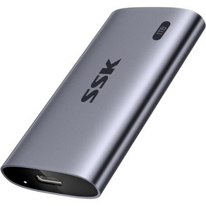 SSK 휴대용 SSD 2TB 최대 2000MBs 외장 솔리드 스테이트 드라이브 USB 3.2 Gen2X2 NVMe 하드 iPhone 15 MacBookPoOTG PhoneLa, 1TB, 1TB