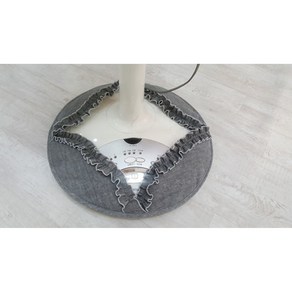 선풍기바닥커버 중사이즈, 러블리 그레이