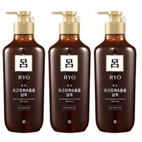 려 흑운 모근강화 볼륨케어 샴푸, 550ml, 3개