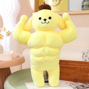 산리오 근육질 쿠로미 멜로디 폼폼푸린 시나모롤 인형, 50CM, 근육 폼폼풒린, 1개