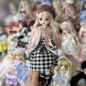 구체관절인형 30cm 메이크업 풀세트 1/6 USD BJD 구관 의상 30종, 008, 1세트